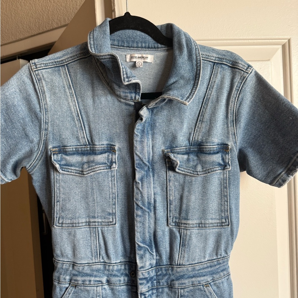 Good American Fit for Success Denim Jumpsuit - Picture 4 of 5